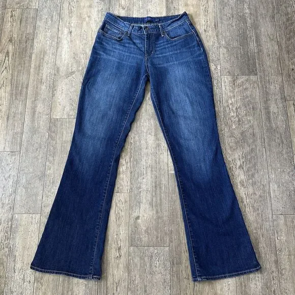 Levi's BOLD CURVE BOOT CUT Sz 10/30 Long Blue Mid Rise Jeans Denim Pants 28X33.5 - Picture 1 of 13